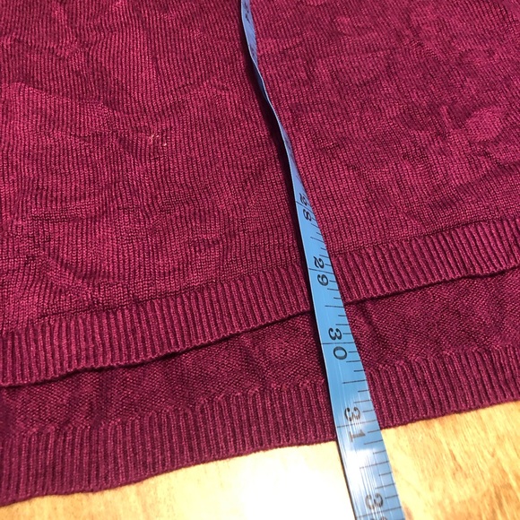 Torrid Burgundy Purple Knit Crew Neck Pullover Short Sleeve Womens Plus Size 4 - Picture 5 of 7